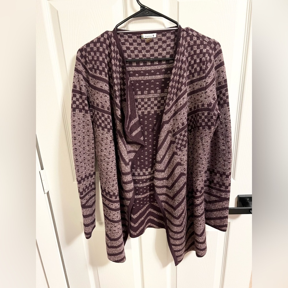 Smartwool Avion Ridge Pattern Wrap Cardigan Size S - Picture 4 of 9